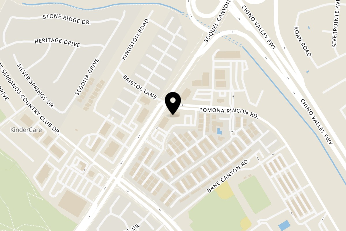 Map showing the location of Habachihana Grill Chino Hills on 15855 Soquel Canyon Pkwy #150 in Chino Hills